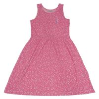 Růžové šaty s květinami YOUNG IDOLS