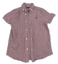 Červeno-modro-bílá kostkovaná košile Next