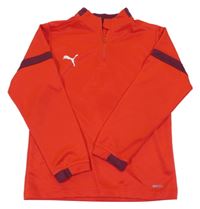 Červené sportovní funčkní triko s logem Puma 