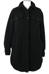 Dámský černý buklé kabát New Look