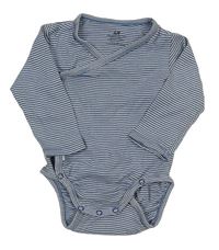 Modro-bílé pruhované zavinovací body H&M