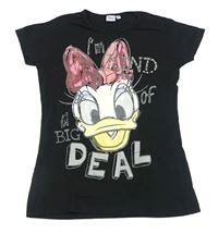 Černé tričko s Daisy Disney