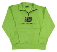 Limetková mikina s potsiekm Xbox Primark 