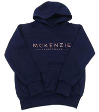 Tmavomodrá mikina s kapucí McKenzie