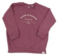 Fialová mikina s nápisem George