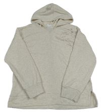 Světlebéžová melírovaná mikina s kapucí GAP