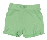Světlezelené žebrované kraťasy Primark 