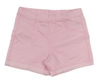 Světlerůžové elastické riflové kraťasy zn. H&M