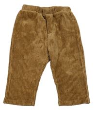 Hnědé manšestrové kalhoty Zara