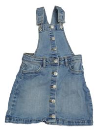 Modrá riflová laclová propínací sukně Frizzle 