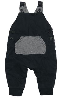 Černé teplákové lacláče s kapsou George 