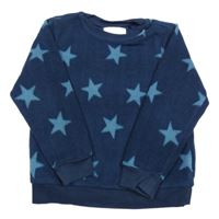 Tmavomodrá hvězdičkovaná fleecová mikina Next 