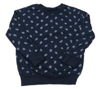 Tmavomodrá mikina s peříčky Pepperts