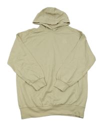 Béžová dlouhá mikina s medvídkem a kapucí 