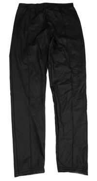 Černé potažené legíny s puky Primark
