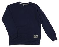 Tmavomodrá žebrovaná mikina Y.F.K.