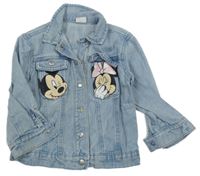 Světlemodrá riflová bunda s Minnií Disney
