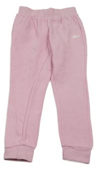 Světlerůžové cuff tepláky Reebok 
