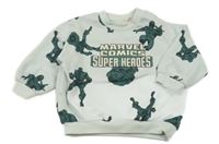 Světlezelená mikina s hrdiny H&M