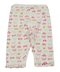 Bílé capri legíny s motýly C&A