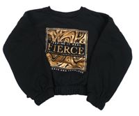 Černá oversize mikina s potiskem Matalan