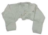 Bílé svetrové bolerko 