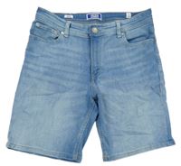 Světlemodré riflové kraťasy Jack & Jones 