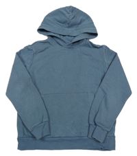 Modrošedá mikina s klokankou a kapucí H&M
