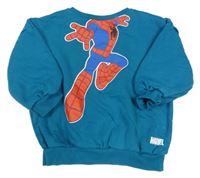 Petrolejová oversize mikina se Spider-manem George