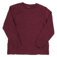 Tmavovínové melírované mikinotriko zn. Next