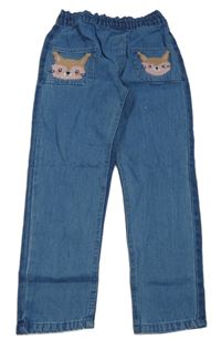 Modré paper bag rifle s čumáčky little kids