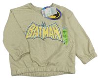 Nové - béžová mikina s Batmanem zn. PRIMARK
