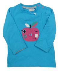 Azurové triko s jablíčkem BLADE&ROSE