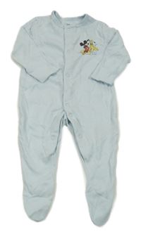 Světlemodrý overal s Mickey a Plutem PRIMARK