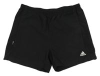 Černé šusťákové sportovní kraťasy Adidas