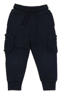 Tmavomodré cargo tepláky Next