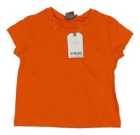 Nové - tmavooranžové melírované tričko Next