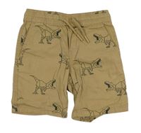 Pískové plátěné kraťasy s dinosaury zn. Primark