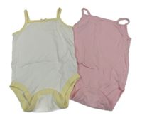 2x body - růžové + bílé