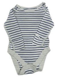 Bílo-tmavomodré pruhované body M&S