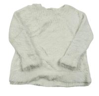 Světlešedý chlupatý svetr H&M