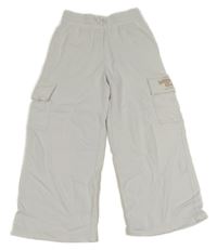 Bílé široké cargo tepláky F&F