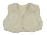 Smetanové kožešinové bolerko Jako-o