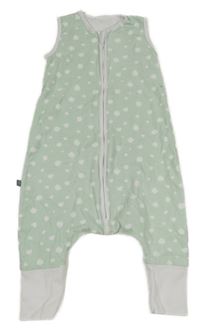 Světlezelený vzorovaný podšitý spací pytel