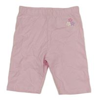 Růžové elastické kraťasy s květy Dunnes