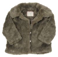 Hnědá kožešinová podšitá bunda Nutmeg