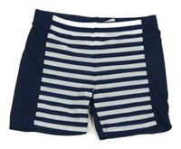 Tmavomodro-pruhované nohavičkové plavky PlayShoes