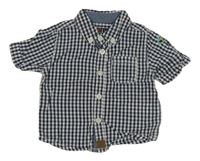 Tmavomodro-bílá kostkovaná košile F&F