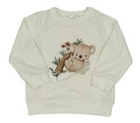 Bílá mikina s koalou