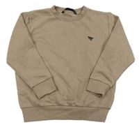 Hnědá mikina s výšivkou Next